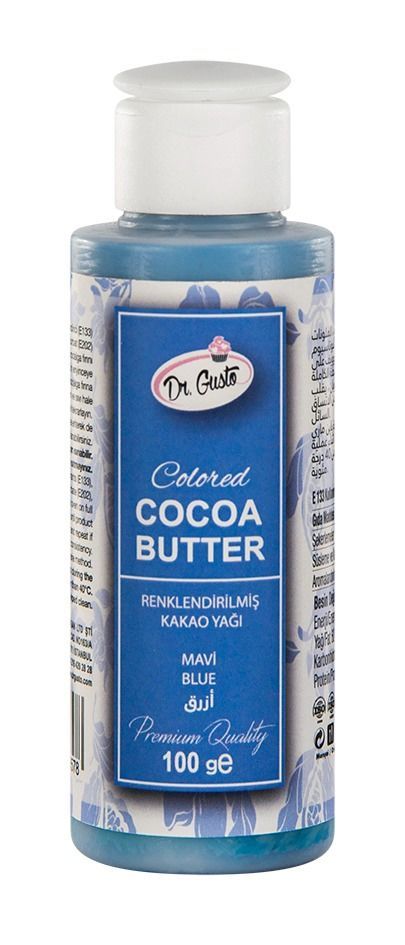 Renklendirilmiş Kakao Yağı Mavi 100 gr