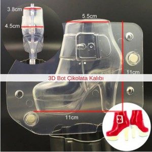 3D Çizme Polikarbon Çikolata Kalıbı