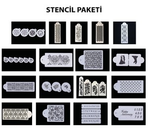 Stencil Paket - 20 li Paket