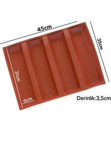  4 OLUKLU SİLİKON KALIP 40x60*72* BS-503