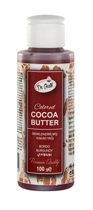 Dr Gusto Renklendirilmiş Kakao Yağı Bordo 100 gr