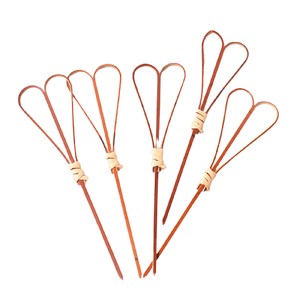 Kırmızı Kalp Bambu Kürdan 12cm