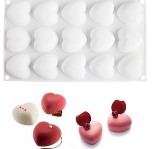  Mini Porsiyon Kalp Silikon