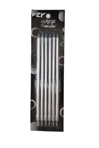  GÜMÜŞ MUM 20 CM 6 LI
